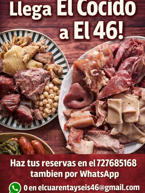 Cartel del cocido de El 46